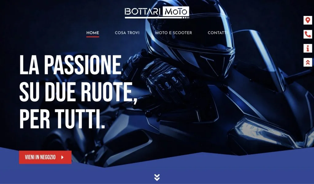 Dettaglio visivo del progetto Bottari Moto